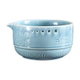 thumbnail image 1 of Plato rallador de ajo con tiras de cerámica y cinco agujeros, accesorio de cocina Azul, 1 of 9