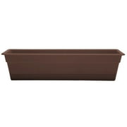 Bloem 24-in Wide Dura Cotta Resin Window Box Planter - Chocolate Brown
