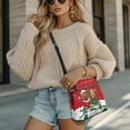 thumbnail image 4 of ZUXONGSY Christmas Dachshund Print Shoulder Handbag for Women Fashion Crossbody Bag Casual Satchel with Adjustable Wide Strap for Travel Shopping, 4 of 7