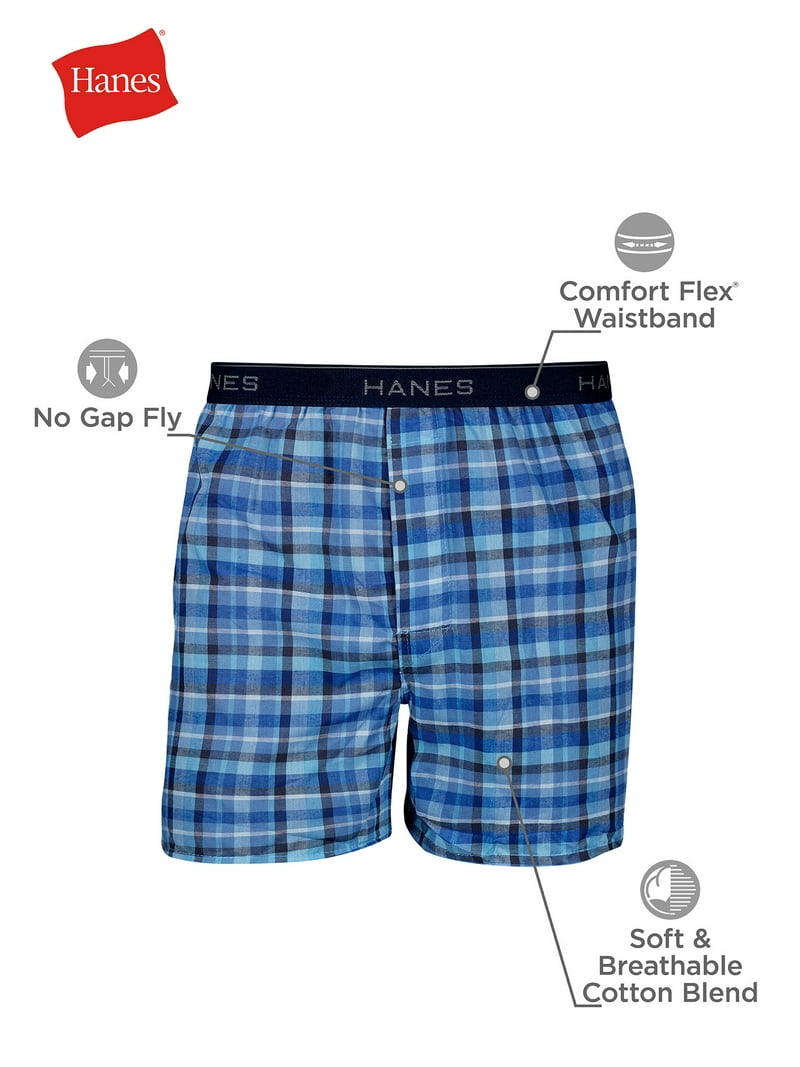 Underwear Boxers Pack, 2-Pack, Moisture-Wicking Boxer Underwear