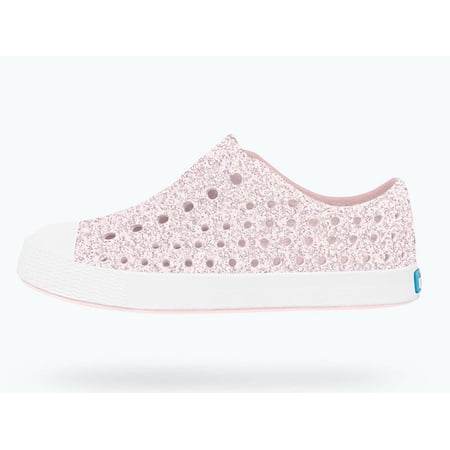 Native Shoes Kids Jefferson Bling Child Shoes Milk Pink Bling/Shell White 5 Infant Native Shoes Kids Jefferson Bling Child Shoes Milk Pink Bling/Shell White 5 Infant