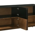 thumbnail image 4 of Armen Living Amigo 4-Door Modern Veneer and Wood Buffet in Brown/Black, 4 of 6