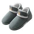 thumbnail image 7 of Puawkoer Men Warm Slippers Home Mens Slippers Size 12 Wide Width Warm Cotton Slippers Winter Mens Fuzzy Slippers Home Cotton Slippers Fashion Cute Printed Thermal Slippers Cas, 7 of 7