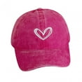 thumbnail image 4 of Gorra de béisbol con visera, regalo de cumpleaños, gorro de corazón bordado, gorra de verano para pesca, senderismo, actividades, conducción, mujeres B, 4 of 8