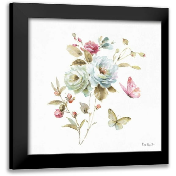 Audit, Lisa 12x12 Black Modern Framed Museum Art Print Titled - Beautiful Romance VIII