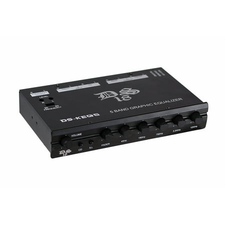DS-KEQ5 DS18 5 Band Graphic Equalizer Six Channel/Five Volt RCA Subwoofer (Best Equalizer Settings 5 Band)