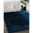 thumbnail image 2 of Ahgly Company Indoor Square Abstract Blue Abstract Area Rugs, 3' Square, 2 of 6