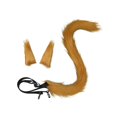 thumbnail image 4 of Diadema con orejas de gato, decoración para cosplay, regalo de gato con cola larga para cumpleaños y espectáculos. Camello, 4 of 9