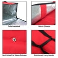 thumbnail image 6 of Trailmaker Pizza Bags for Delivery, Insulated Pizza Delivery Bag for Delivery Drivers, 20" x 20" x 6" Pizza Warmer Bags for Carry Hot, Commercial Food Warmers for Catering, Pizza Carrier, Red, 6 of 12