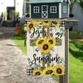 thumbnail image 4 of diyeu Jesus Is My Sunshine Garden Flag Summer Sunflower Garden Flag 12x18 Inch Double Sided Burlap Jesus Christ Cross Yard Flag for Outside Farmhouse Seasonal Holiday Outdoor Decoration, 4 of 6