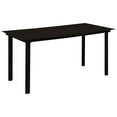 thumbnail image 4 of vidaXL 5 Piece Garden Dining Set Cotton Rope and Steel Black, 4 of 11
