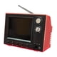 thumbnail image 1 of 1:12 Casa de muñecas TV Miniatura TV Televisión Casa de muñecas Muebles en miniatura Adorno rojo, 1 of 9