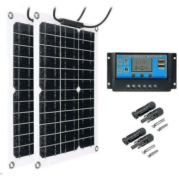 Solar Energy Solution, All Weather Charging 600W Solar Panel Kit, Powerful Output Power 18V High Efficiency Lightweight Design for Car Batteries Cars Rvs Ships Aircraft Satellites