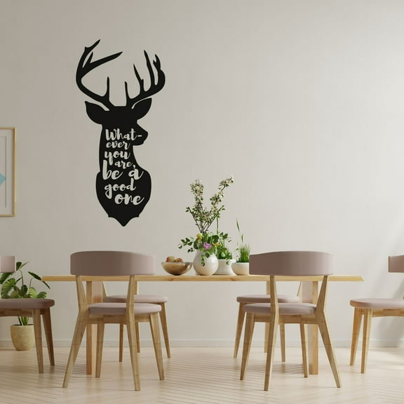 Good One Deer Deers Motivation Quote Animal Animals Life Quotes Wall Sticker Art Decal for Girls Boys Room Bedroom Nursery House Fun Home Decors Stickers Wall Arts Vinyl Decoration Size (20x30 inch)