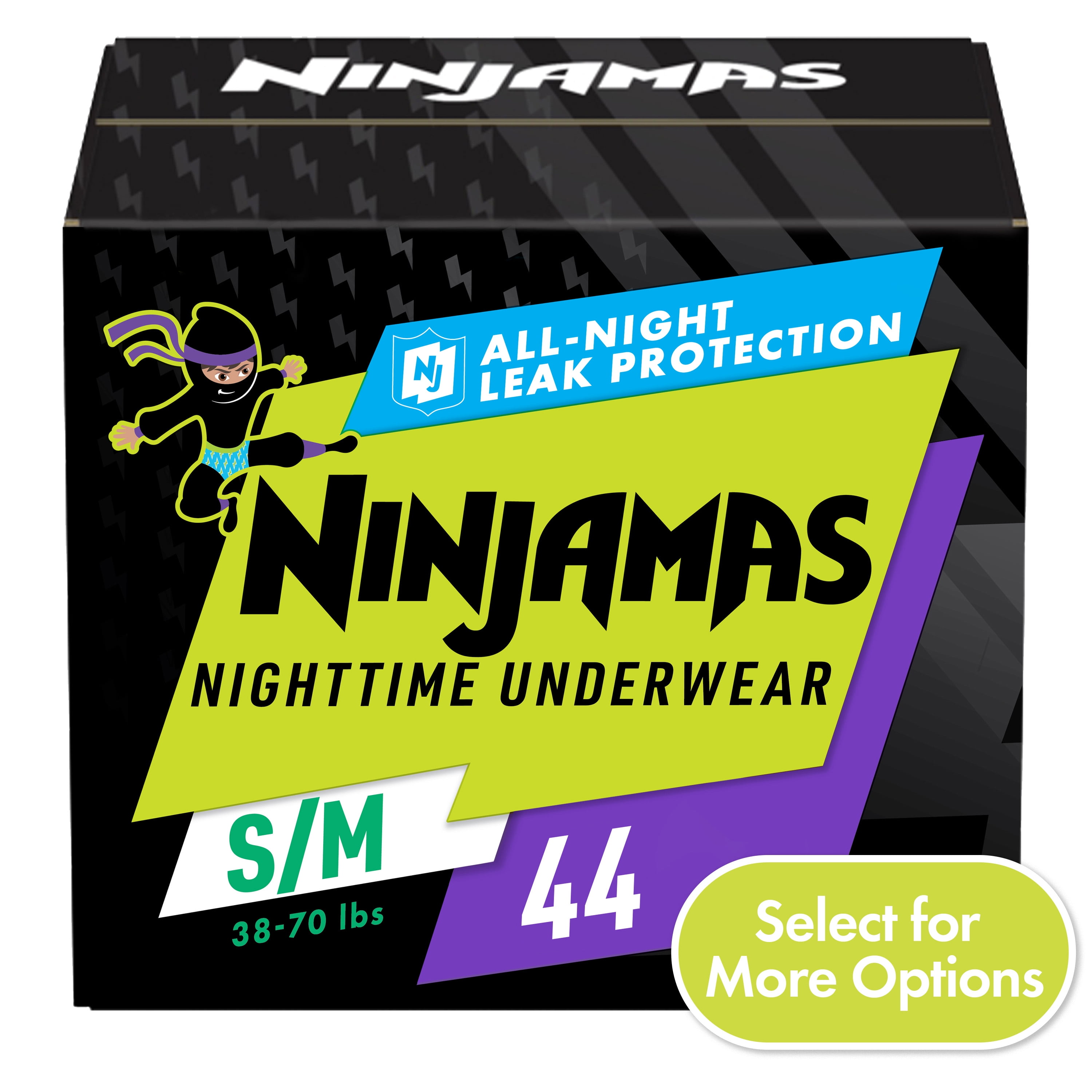 Pampers Ninjamas Nighttime Pants Boys Child Size S/m, 44 Count (Select ...