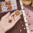 thumbnail image 3 of 1 box 480 Pcs Natural Stone Beads Kit 6mm 8mm Natural Gemstone Beads Loose Round Stone Beads with Brass Rhinestone Spacer Beads for DIY Bracelet Necklaces Jewelry Making, 3 of 6