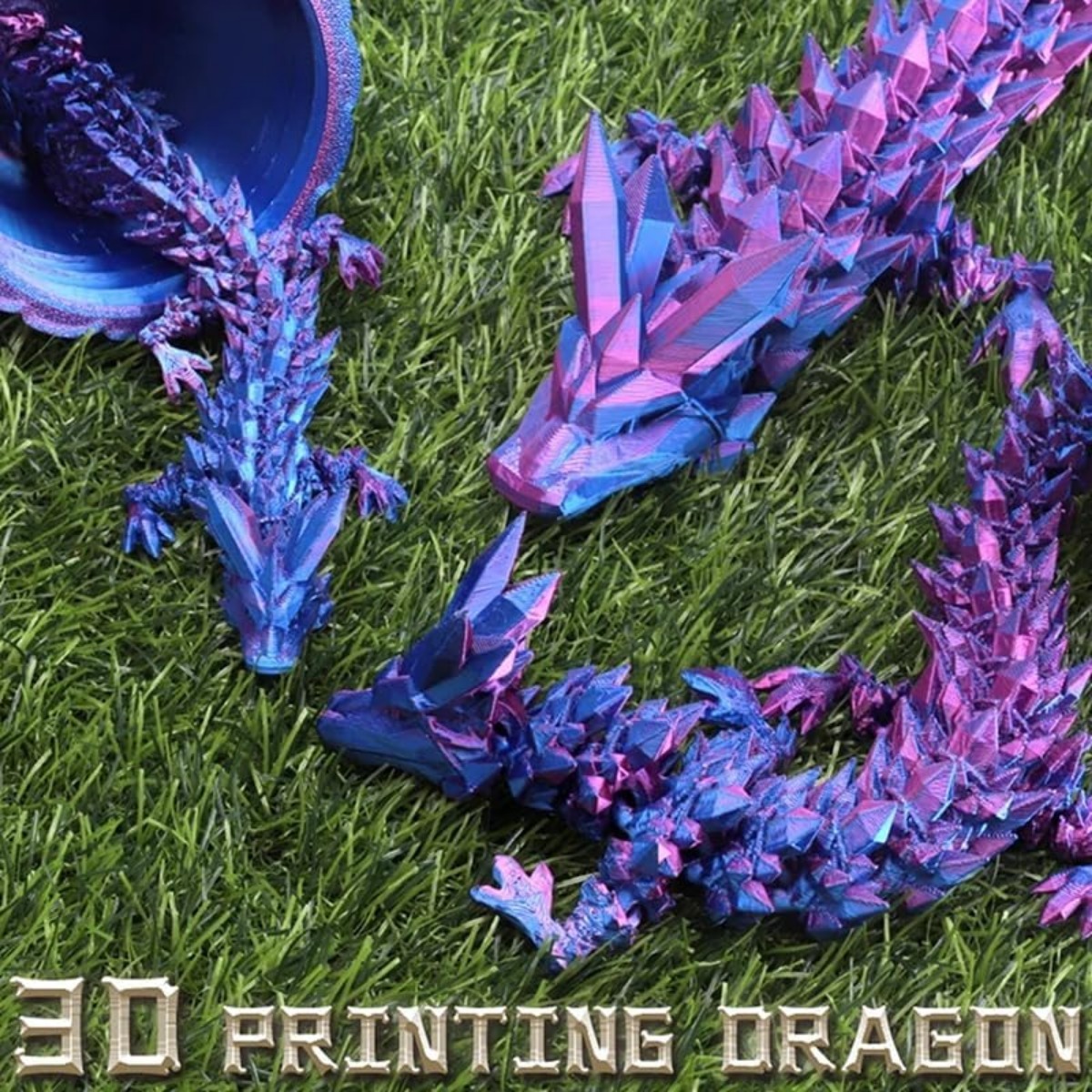 Œuf De Dragon 3D Mystérieux - Décoration Bureau Ou Maison - Articulé Et Réaliste - 30 Cm - Idée Cadeau Original