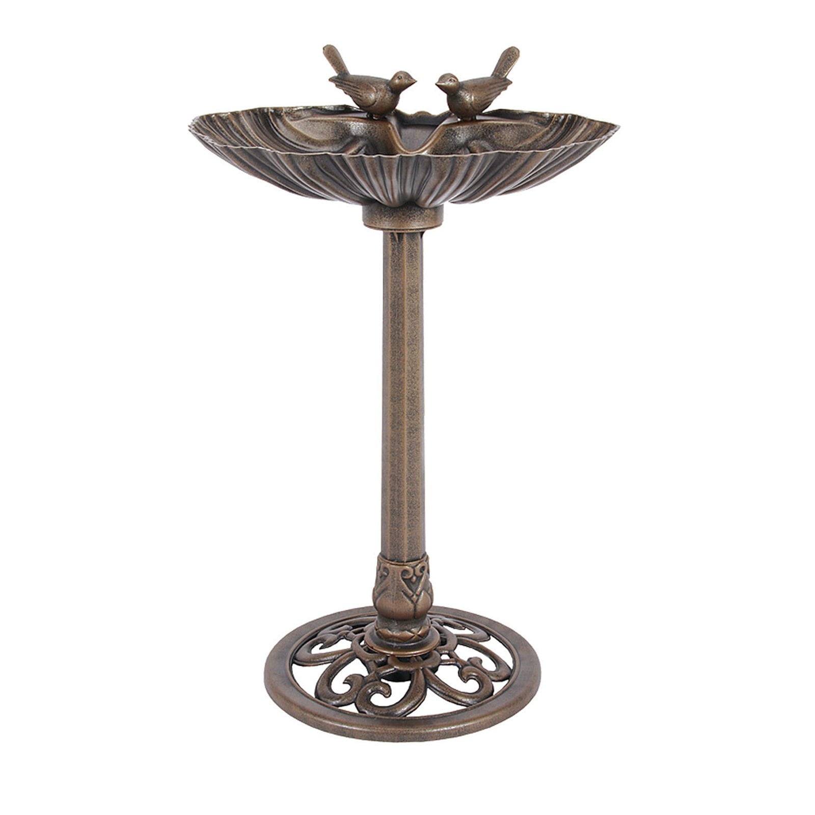 Unilight Sitting Pair of Birds Birdbath by Pier Surplus
