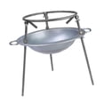 thumbnail image 3 of davian Foyer de Camping Extérieur Feu de Camp Cuisson Portable Foyer en Fer Trépied Conception Stable Convient pour Rassemblement Randonnée Barbecue Fête VR 38cmx30cmx40cm, 3 of 8