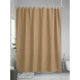 thumbnail image 5 of Boanket Polyester Fabric Pure Khaki Shower Curtain, Simple Solid Color Waterproof Bathtub Curtain Bathroom Decor Set with Hooks 72 x 96 Inches,, 5 of 6
