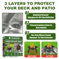 thumbnail image 2 of Silver Fireproof Mat - Outdoor Camping Grill Mat, Stove Fireproof Pad, Heat-Resistant Picnic Mat(2PCS), 2 of 5