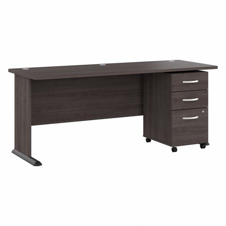 UPC: 0042976191832 | Bush Business Furniture Studio A 72W Computer Desk with 3 Drawer Mobile File Cabinet