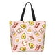 thumbnail image 1 of Balery Breakfast Bolsa Tote Estilo Estético con Cremalleras, Bolsa de Hombro, Bolsa de Compras Grande y Plegable, 1 of 8