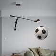 thumbnail image 4 of Ruiboury Wall Clock Portable Detachable 30cm Quiet Running Watch Home Decoration Football Shape, 4 of 6