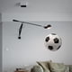 thumbnail image 3 of Wosthever Reloj de pared portátil, redondo, silencioso, funcionamiento, reloj de trabajo, decoración de la casa Decoración del hogar Forma de fútbol Wosthever HA062981-01B, 3 of 6