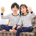 thumbnail image 1 of Ropa 100% de algodón para chicas adolescentes, pijamas de Navidad para niños, conjunto de ropa de dormir para niños, ropa de casa para niños, pijamas de invierno de dibujos animados, 1 of 4