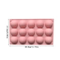 thumbnail image 2 of Utensilios De Repostería Juego de 1 molde de silicona semicircular grande para hornear pasteles ligeros,pan y postres franceses (rosa) Rkxzt, 2 of 9