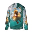thumbnail image 3 of Uemuo Underwater Swimming Duck Pattern Women's Full Zip UPF 50+ Sun Protection Hoodie Jacket Long Sleeve Sun Shirt Hiking Outdoor Performance with Pockets-Medium, 3 of 9
