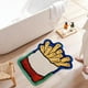 thumbnail image 4 of Alfombra de baño absorbente de alta densidad | Textura suave similar a la lana | Reverso impermeable y antideslizante | Alfombra de entrada de poliéster duradera para cocina y lavadero, 4 of 6