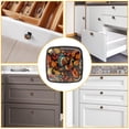 thumbnail image 6 of 4 Pcs Cabinet Handle Drawer Pulls Thanksgiving Turkey Knobs with Screws Square Furniture Office Cabinet Knob Decoration, 6 of 7