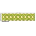 thumbnail image 2 of Fruit Fabric by the Yard, Sliced Fresh Fruits Pattern Green Toned Cartoon Oranges, Decorative Upholstery Fabric for Chairs & Home Accents, 3 Yards, Yellow Green Apple Green by Ambesonne, 2 of 4