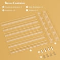 thumbnail image 2 of 21 x 21 Inch Nail Polish Wall Rack, 6 Tier Clear Acrylic Organizer for 90-120 Bottles, Easy Install, 2 of 5