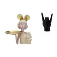 thumbnail image 1 of Estatua moderna con bandeja para guardar llaves y escultura con gesto de mano de roca, figura creativa de resina para mueble de TV, mesa, dormitorio,, 1 of 8