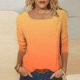 thumbnail image 5 of mfyjkho Tops Bohemios Para Mujer, Camiseta Informal De Moda Para Mujer, Sin Posicionamiento, Con Cuello Estampado Y Mangas Tres Cuartos Tops Para Hacer Ejercicio Para Mujer Xxxl, 5 of 7