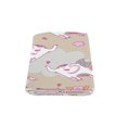 thumbnail image 2 of RYLABLUE White Elephants In Love Throw Blanket Bed Sofa Blanket 58x80 inches, 2 of 3