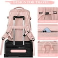 thumbnail image 2 of Softlife Durable Extra Large 40L Travel Backpack for17 Inch Laptop,Pink, 2 of 9