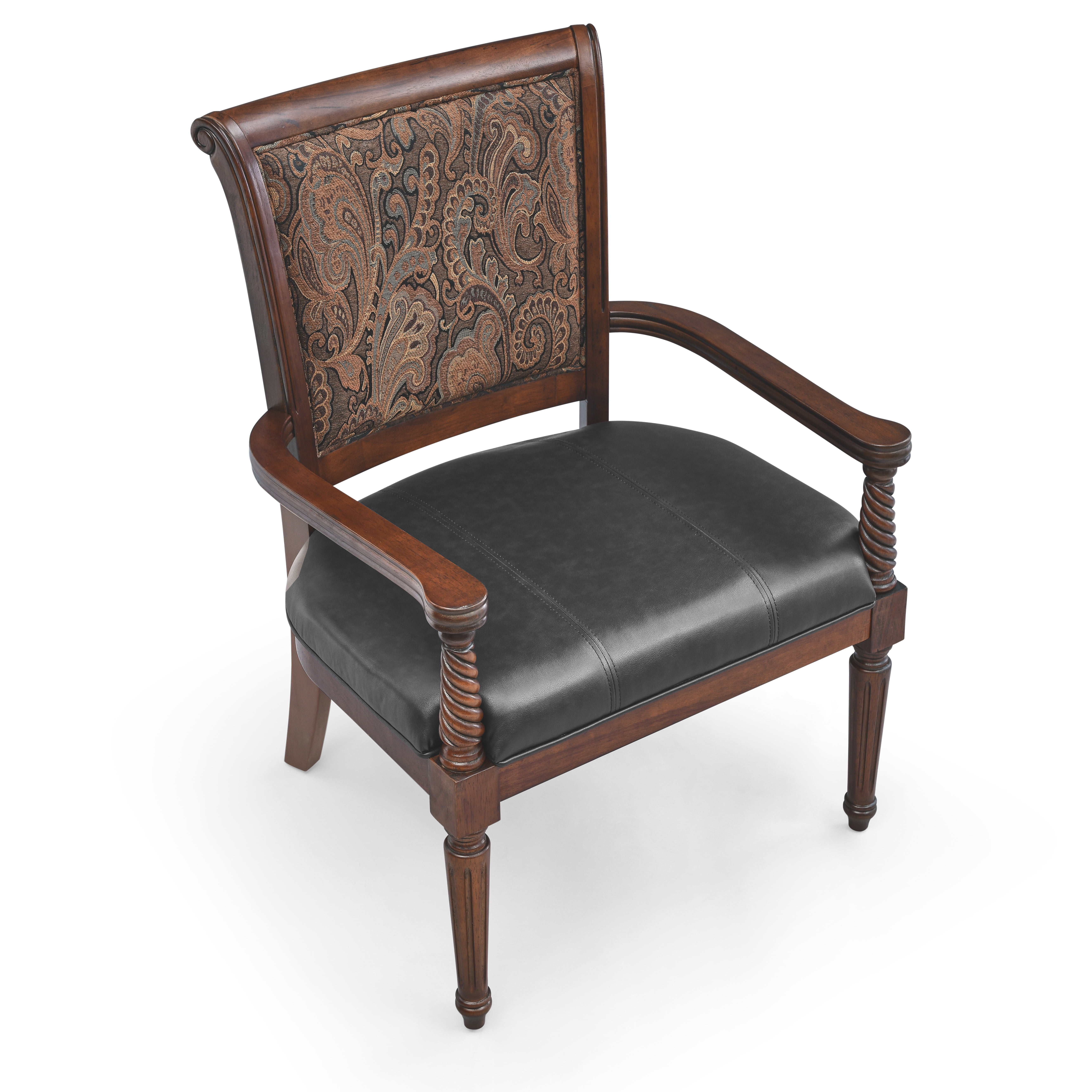 Resenkos European-Style PU leather Wood Dining Chairs Carved Armchair Cffice Chairs Walnut Resenkos European-Style PU leather Wood Dining Chairs Carved Armchair Cffice Chairs Walnut