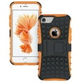 thumbnail image 1 of Nakedcellphone NEON ORANGE GRENADE RUGGED TPU SKIN HARD CASE COVER STAND FOR APPLE iPHONE 7/8, 1 of 8