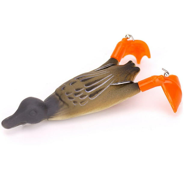 3D Duck Fishing Lure Simulation Duckling Baits Freshwater Tackle  Accessories Brown 