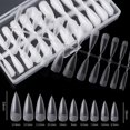 thumbnail image 1 of Semi-frosted full nail patch, 240pcs fake nail patch, 1 of 5