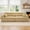 Bumblebee Stripe, variant on FunMay Woven Chenille Striped Compact Sofa, White & Sage
