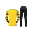 thumbnail image 2 of iiniim Boy's Football Soccer Goalie Outfit Goalkeeper Foam Padded Jersey with Long Pants Goalie Uniform Yellow 11-12, 2 of 5