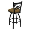 thumbnail image 2 of 820 Catalina 25" Swivel Counter Stool with Black Wrinkle Finish and Canter Saddle Seat, 2 of 3