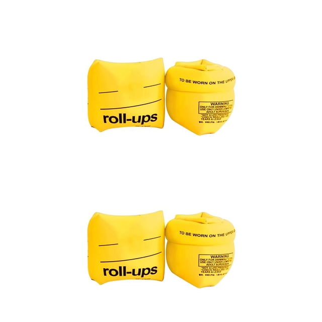 Yuarrent 2 uds anillos de brazo de PVC inflable mangas de brazo de natación bandas espesar adultos niños anillos de brazo de natación Type2 NO2