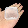 thumbnail image 5 of 60 Packs Clear Small Plastic Containers Transparent Storage Box with Hinged Lid for Small Items (1.7x1.7x0.79inch), 5 of 10