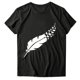 thumbnail image 3 of Gibobby Playera Corte clásico para Mujer Blusa mujer con cuello en O Top suelto viaje(Negro,CH), 3 of 4